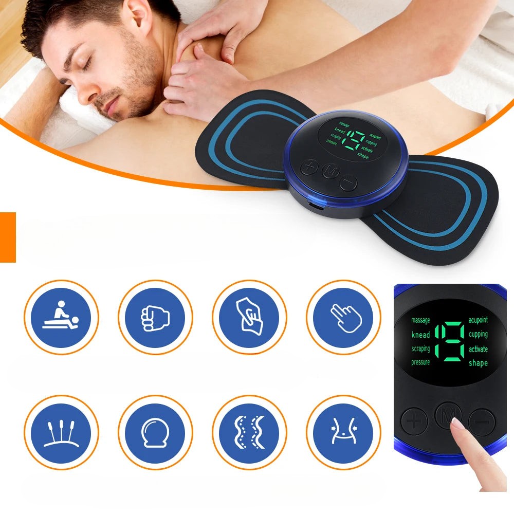 PulseRelief Pro - Portable EMS Electric Massager for Full-Body Relaxation