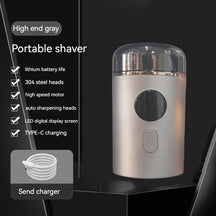 NanoShave Pocket – Mini rasoir électrique étanche avec chargement USB-C