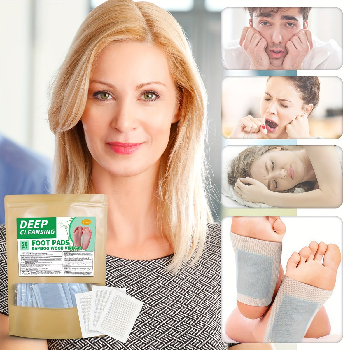 DetoxFeet™ – Bamboo Vinegar & Ginger Detox Foot Pads