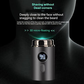 NanoShave Pocket – Mini rasoir électrique étanche avec chargement USB-C