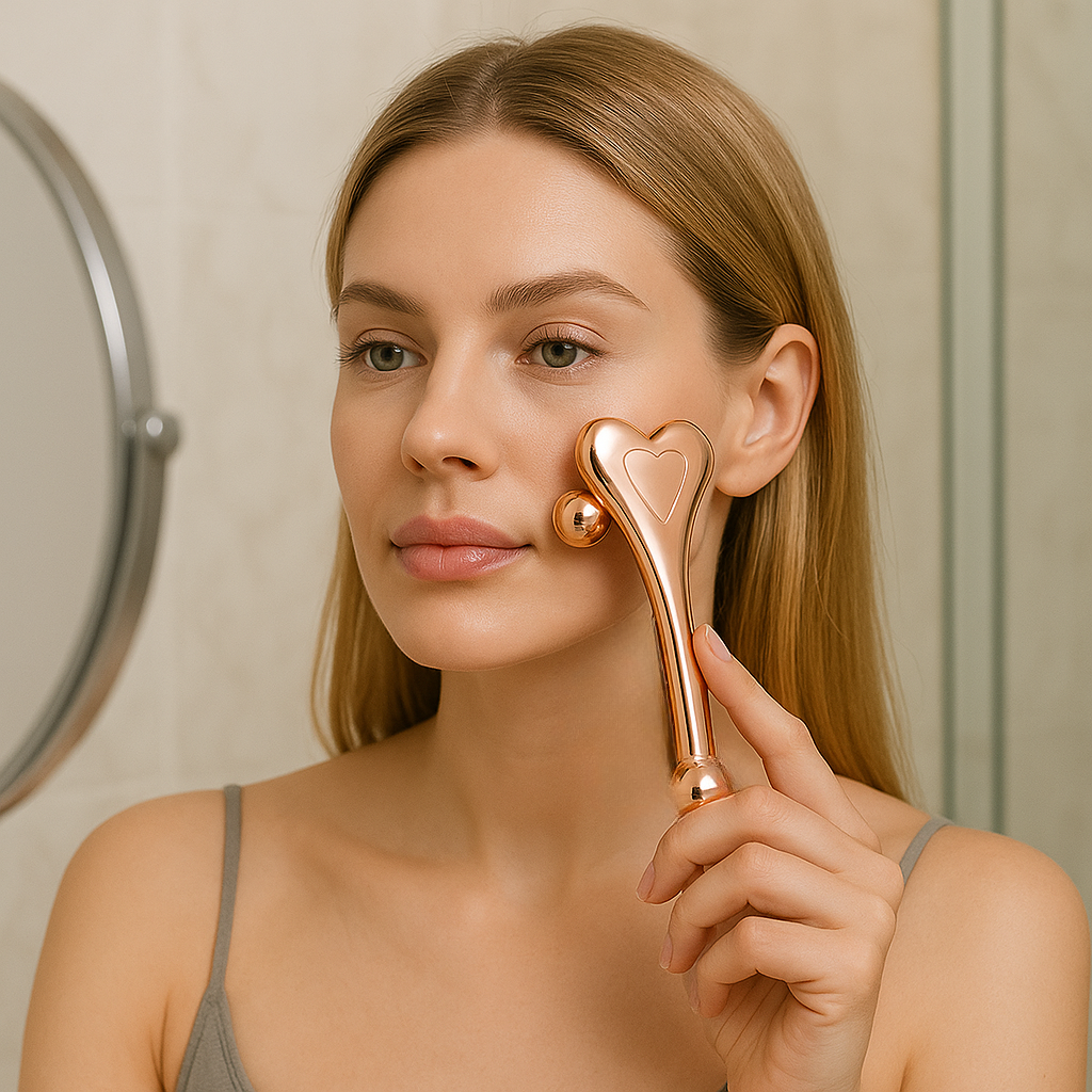 VibraRoll 4D – Smart Rotation Facial Massager