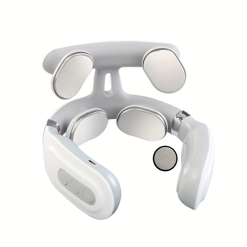 NeckRelief Pro - Masseur de cou intelligent avec chaleur, vibrations et technologie EMS Pulse 