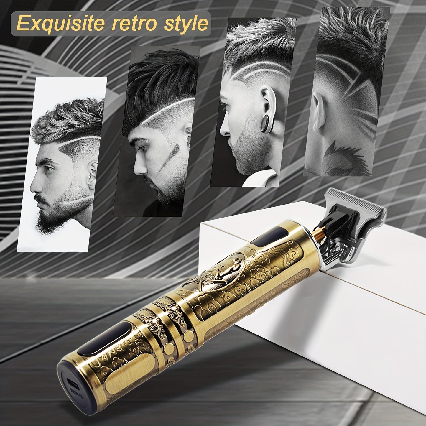 Barber Gold Pro – 2-in-1 Hair & Beard Trimmer