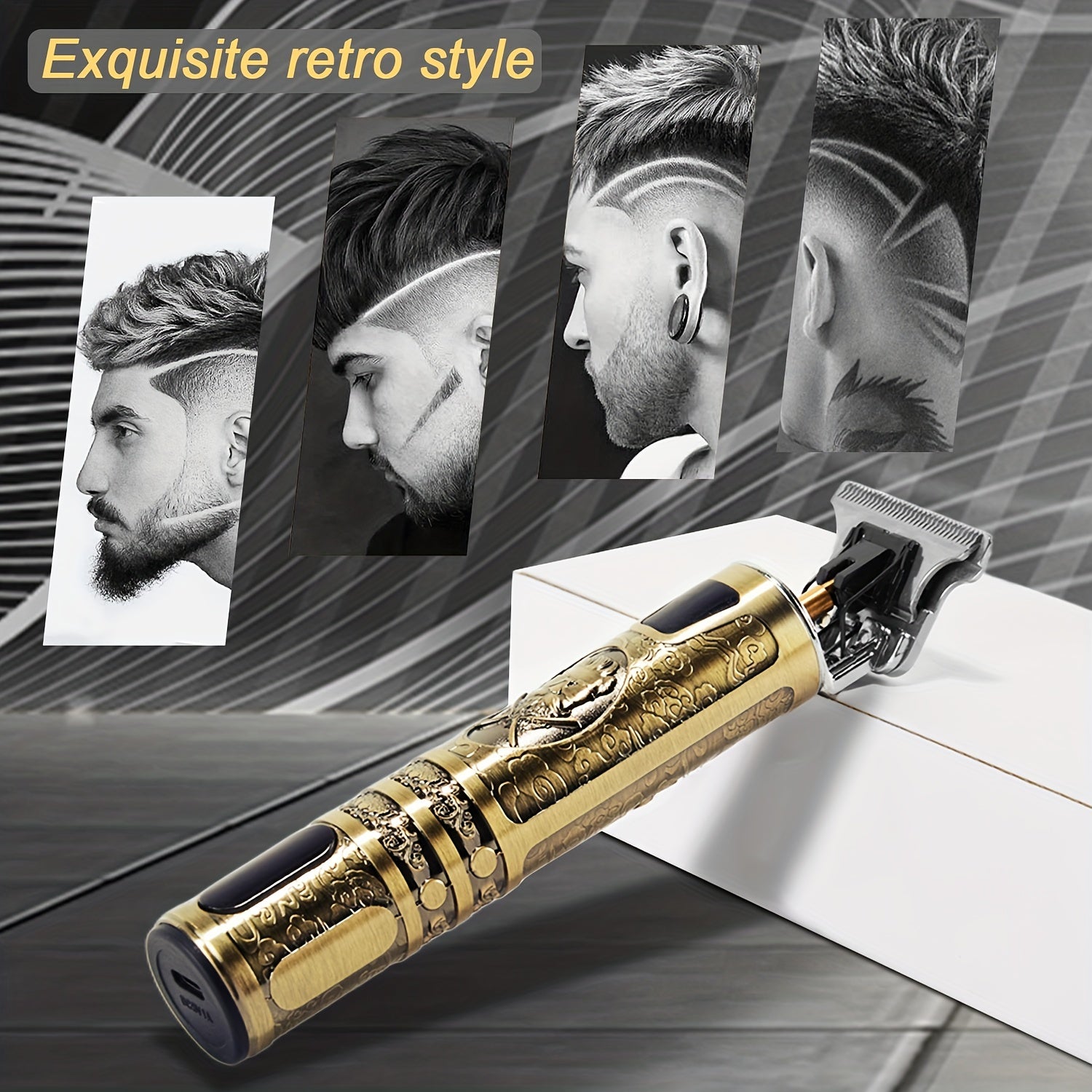 Barber Gold Pro – Tondeuse à cheveux et à barbe 2 en 1