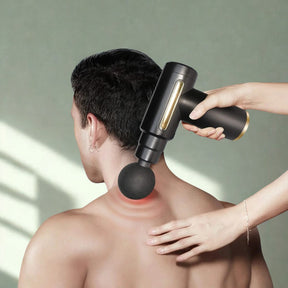 Deep Tissue Percussion Massage Gun with 4 Interchangeable Heads