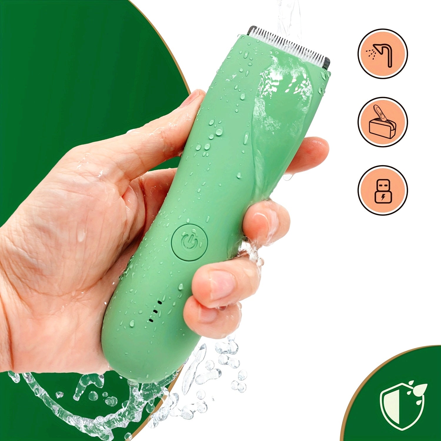 TrimSafe Pro – Waterproof Body Trimmer with Ceramic Blade