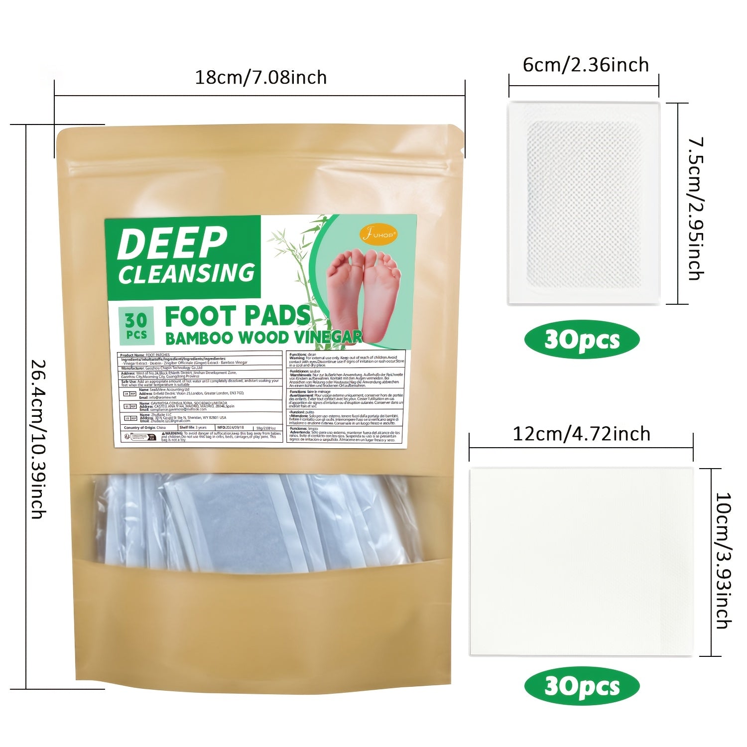 DetoxFeet™ – Detox voetkussentjes met bamboe, azijn en gember