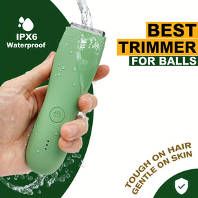TrimSafe Pro – Waterproof Body Trimmer with Ceramic Blade